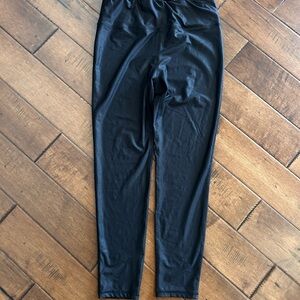 Mono B Black Foil High Waist Leggings